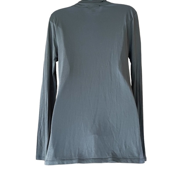 Pendleton Soft Jersey Ruched Turtleneck Long Sleeve Tee - Picture 3 of 6